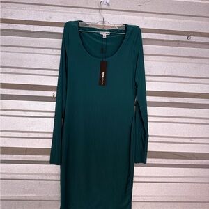 Fashion Nova Teal Midi Dress